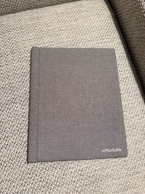 reMarkable Gray Fabric Folio Notebook Cover, fits remarkable 2, orig $129